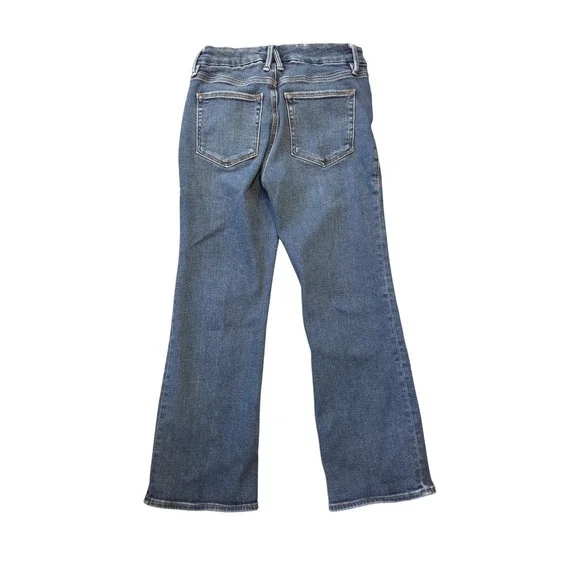 Good American Always Fits Classic Straight Leg Jeans Women Blue Wash Size 6 28 - Picture 5 of 8